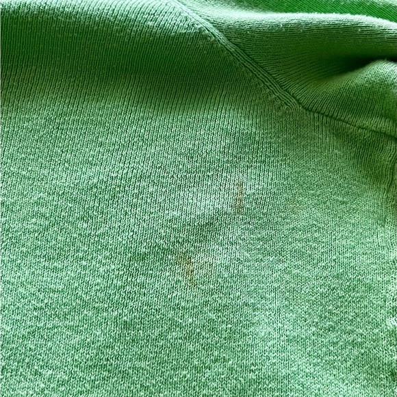 Polo Ralph Lauren Men's Large Bright Green Pima Cotton V-Neck Sweater - Picture 7 of 8